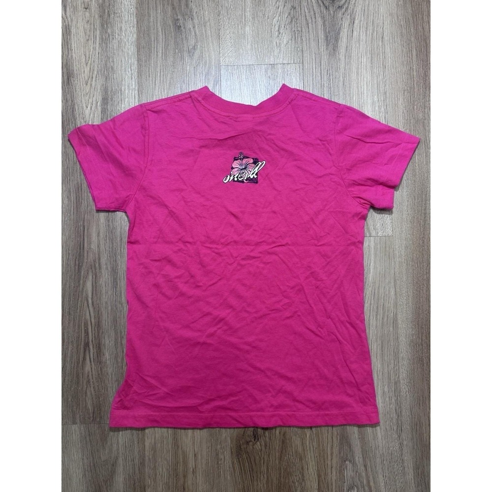 Y2K‎ O'Neill Pink Flower Women T Shirt Size M - Picture 8 of 8